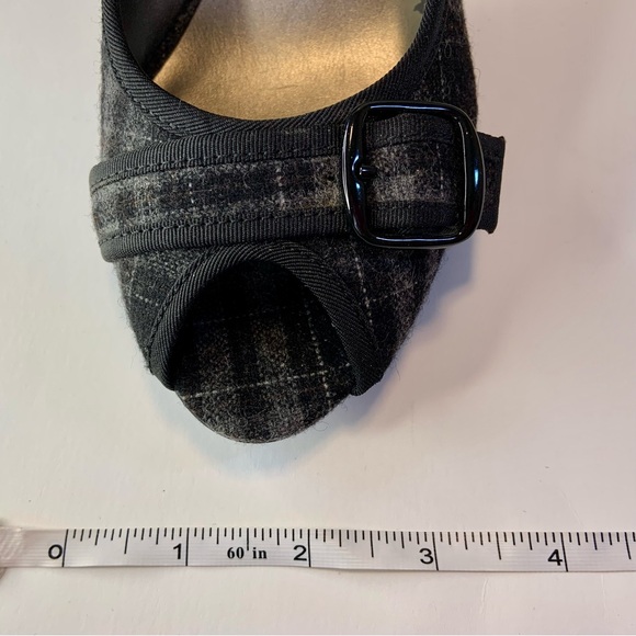 Apt 9 Madi Black Grey Plaid Tartan Heels Stiletto Size 8M - Picture 10 of 15